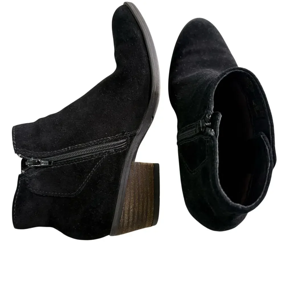 Josef Seibel Daphne fur lined Black Ankle Boots size 36/5.5